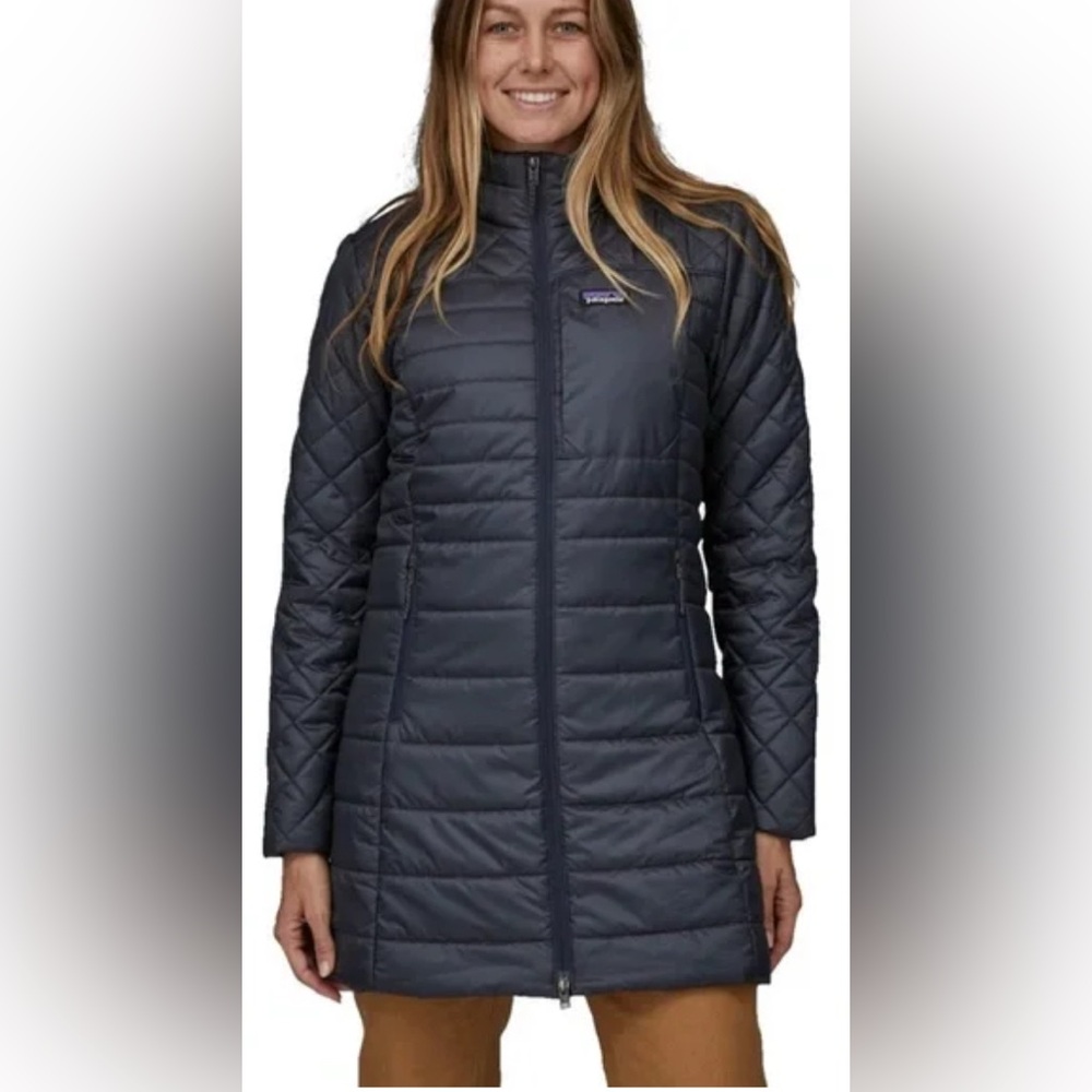 Patagonia 'Radalie' Water Repellent Parka - Navy Blue - Size L - Picture 2 of 6